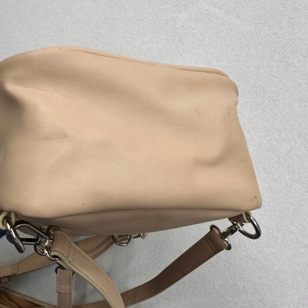 Boba‎ Tribe Mini Backpack Beige Kawaii Milk Tea Convertible Crossbody Bag